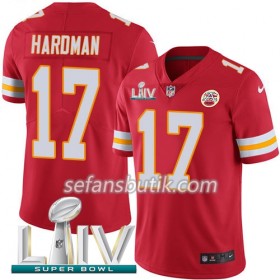 Kansas City Chiefs Tröjor Mecole Hardman 17 Nike Röd 2020 Super Bowl LIV - Herr